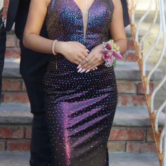 Dark purple Prom dress. From brand Jovani, and only used once. - Picture 5 of 7